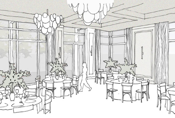 ball room sketch